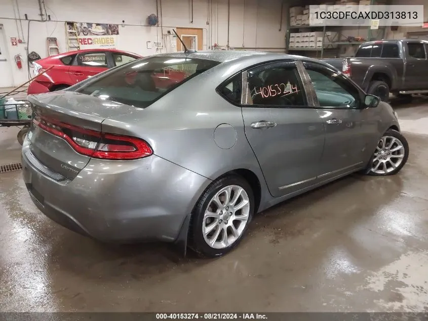 2013 Dodge Dart Limited VIN: 1C3CDFCAXDD313813 Lot: 40153274