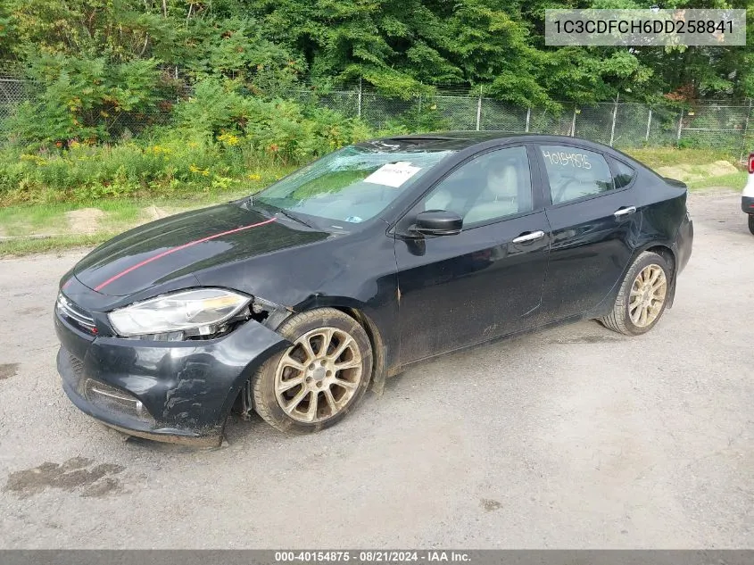 2013 Dodge Dart Limited/R/T VIN: 1C3CDFCH6DD258841 Lot: 40154875