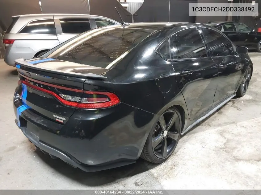 2013 Dodge Dart Limited VIN: 1C3CDFCH2DD338492 Lot: 40164234