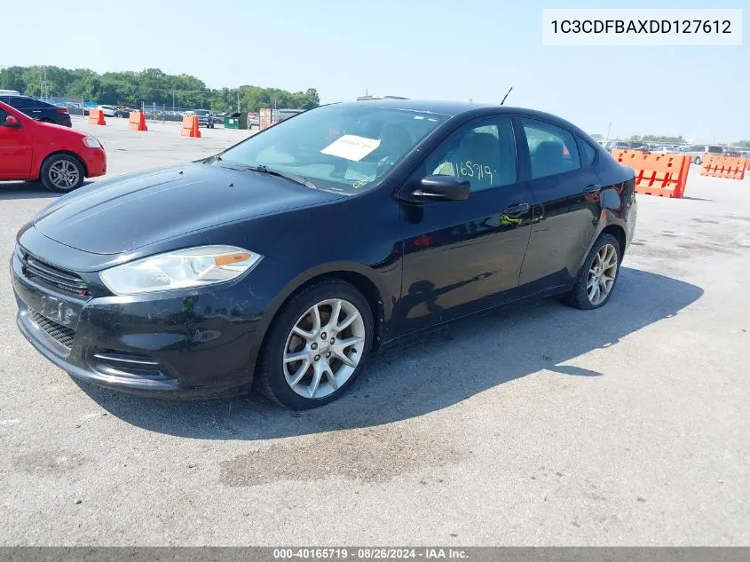 2013 Dodge Dart Sxt VIN: 1C3CDFBAXDD127612 Lot: 40165719