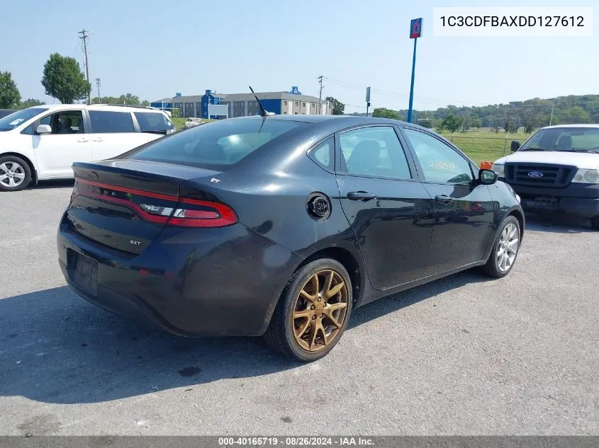 2013 Dodge Dart Sxt VIN: 1C3CDFBAXDD127612 Lot: 40165719