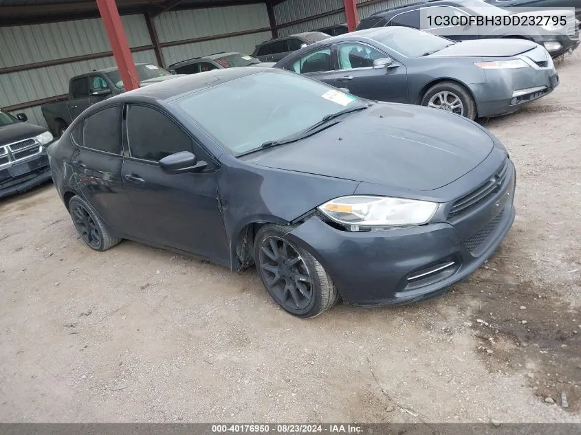 2013 Dodge Dart Sxt VIN: 1C3CDFBH3DD232795 Lot: 40176950