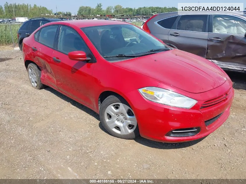 1C3CDFAA4DD124044 2013 Dodge Dart Se