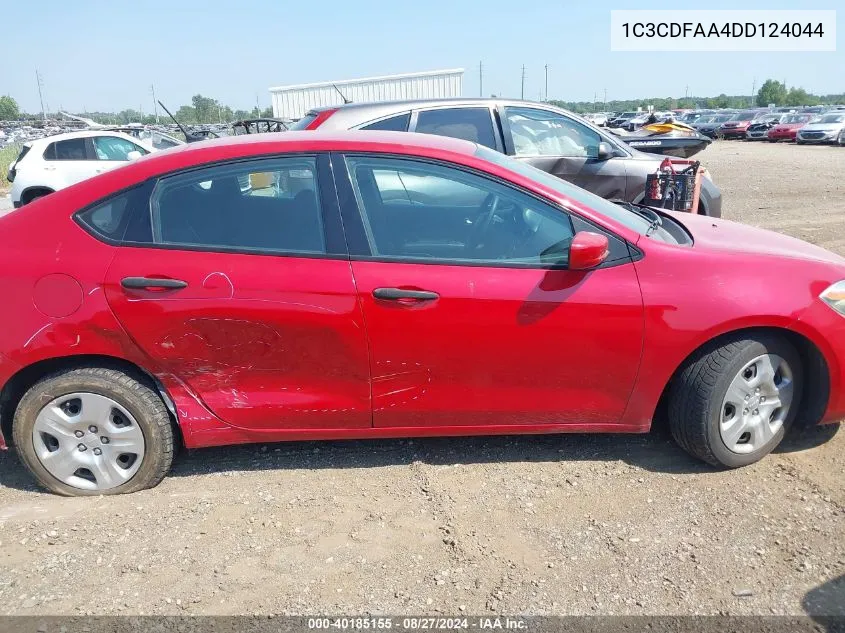 1C3CDFAA4DD124044 2013 Dodge Dart Se