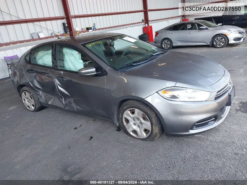 1C3CDFAA0DD287550 2013 Dodge Dart Se