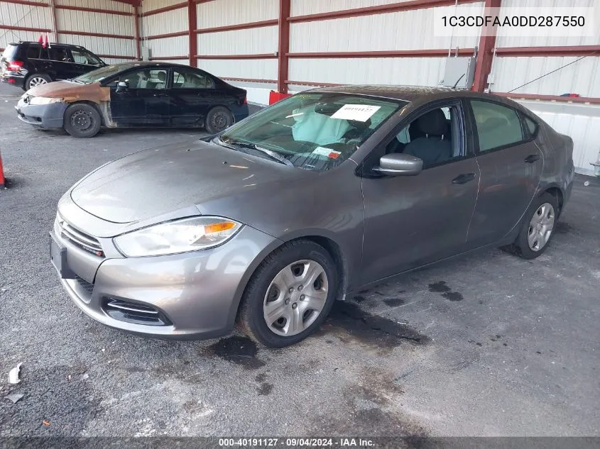 1C3CDFAA0DD287550 2013 Dodge Dart Se