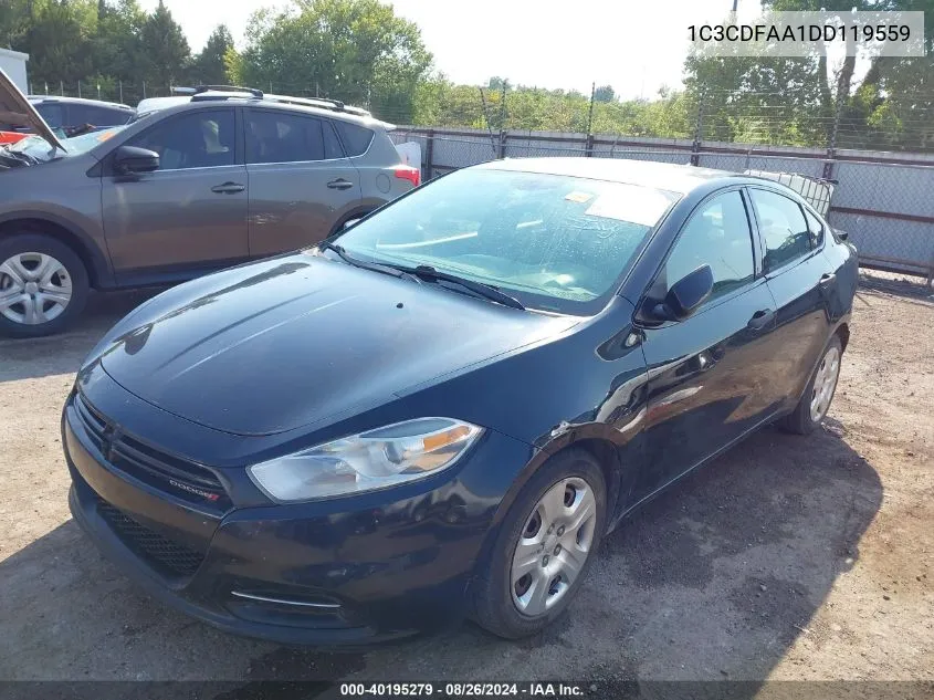 1C3CDFAA1DD119559 2013 Dodge Dart Se