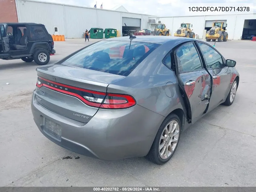 1C3CDFCA7DD714378 2013 Dodge Dart Limited