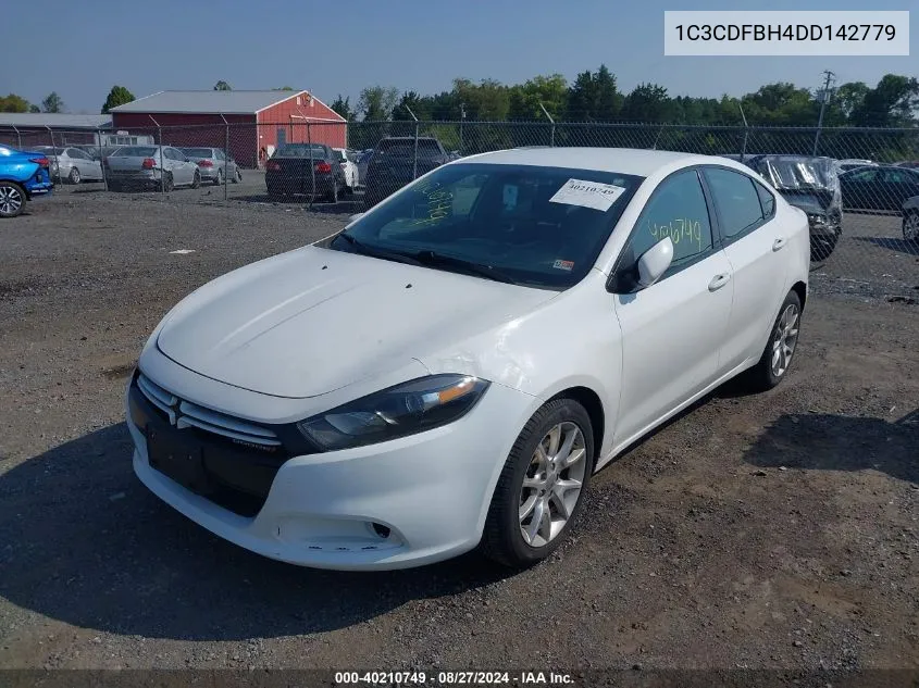 2013 Dodge Dart Rallye VIN: 1C3CDFBH4DD142779 Lot: 40210749