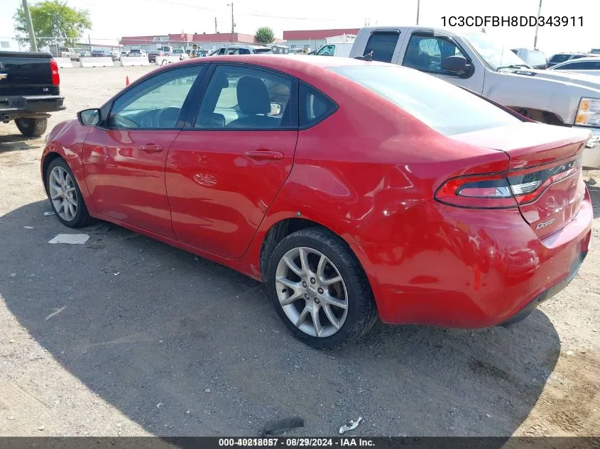 1C3CDFBH8DD343911 2013 Dodge Dart Sxt