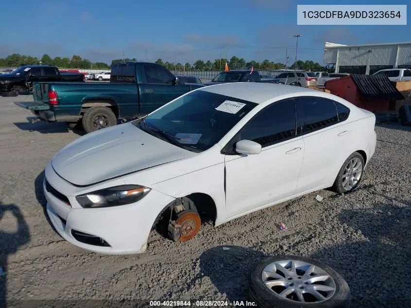 2013 Dodge Dart Sxt VIN: 1C3CDFBA9DD323654 Lot: 40219844