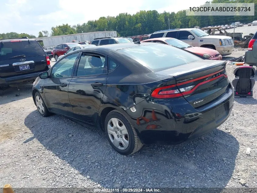 1C3CDFAA8DD258734 2013 Dodge Dart Se