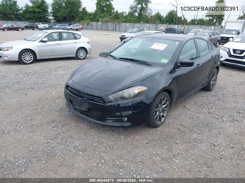 1C3CDFBA8DD302391 2013 Dodge Dart Sxt