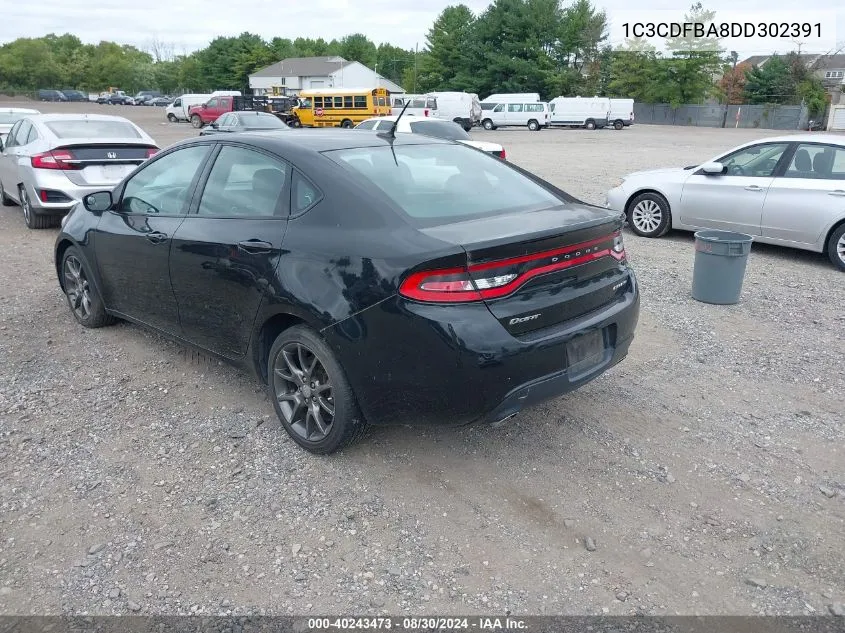 1C3CDFBA8DD302391 2013 Dodge Dart Sxt