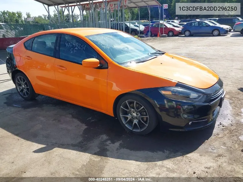 1C3CDFBA2DD296250 2013 Dodge Dart Sxt