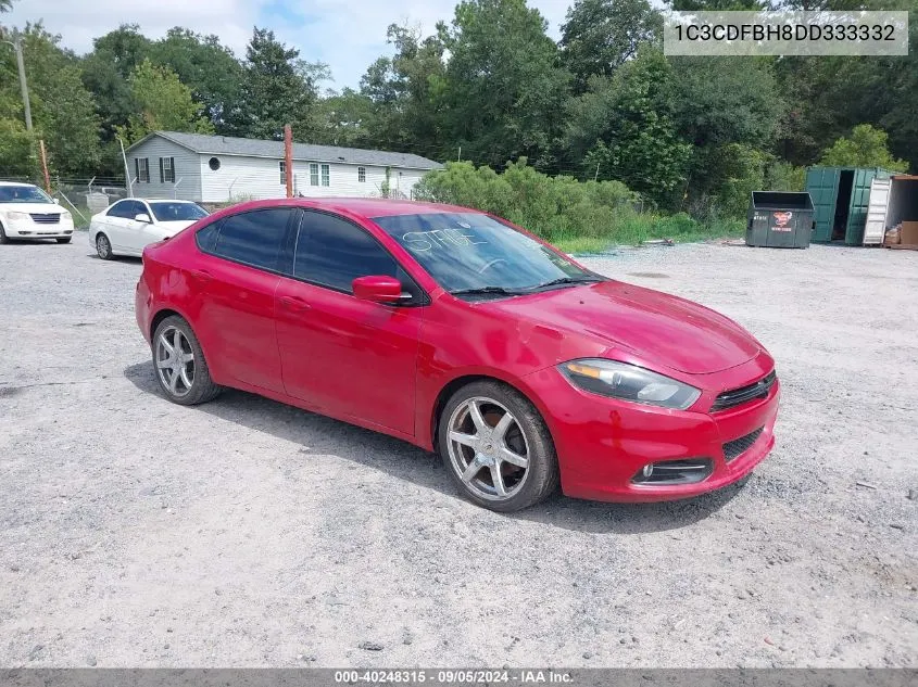 2013 Dodge Dart Sxt VIN: 1C3CDFBH8DD333332 Lot: 40248315