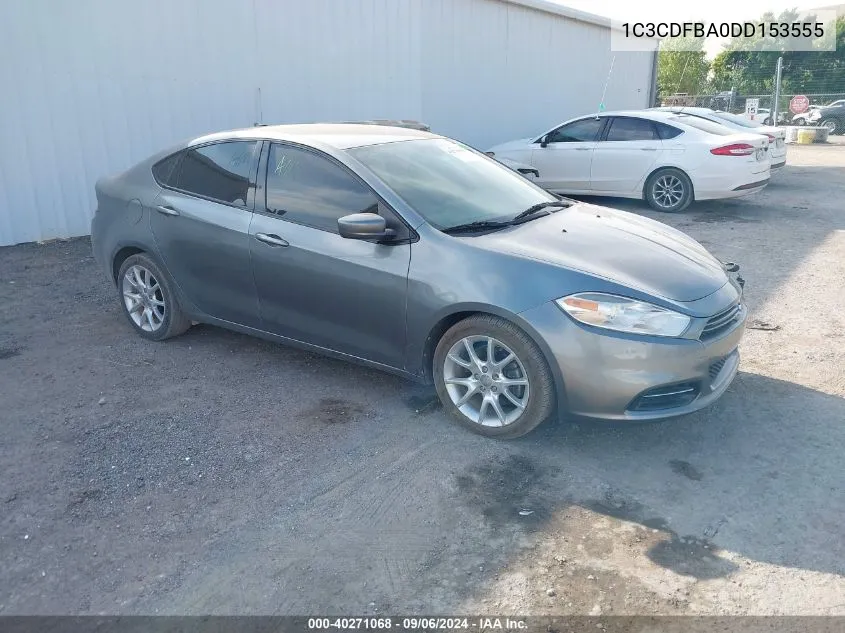 2013 Dodge Dart Sxt VIN: 1C3CDFBA0DD153555 Lot: 40271068