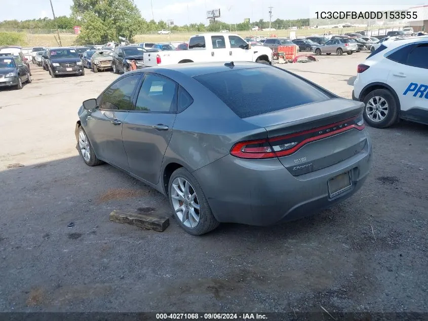 2013 Dodge Dart Sxt VIN: 1C3CDFBA0DD153555 Lot: 40271068