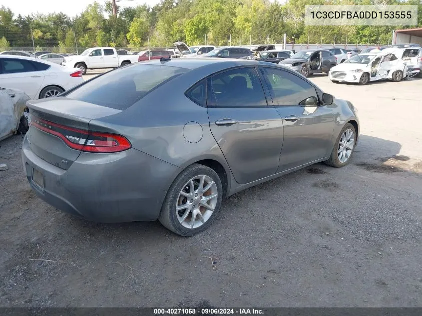 2013 Dodge Dart Sxt VIN: 1C3CDFBA0DD153555 Lot: 40271068