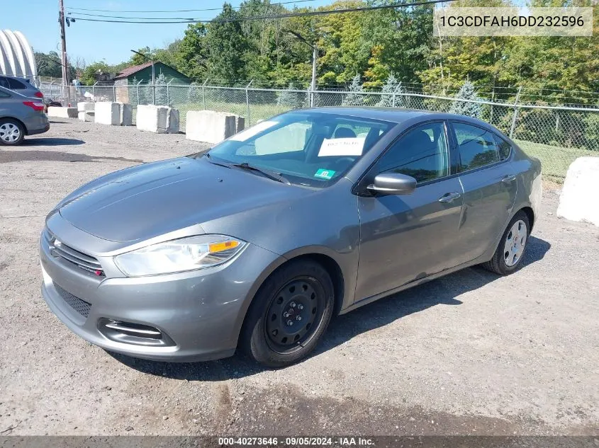 1C3CDFAH6DD232596 2013 Dodge Dart Aero