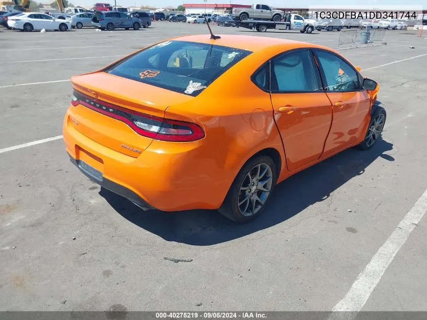 1C3CDFBA1DD341744 2013 Dodge Dart Sxt