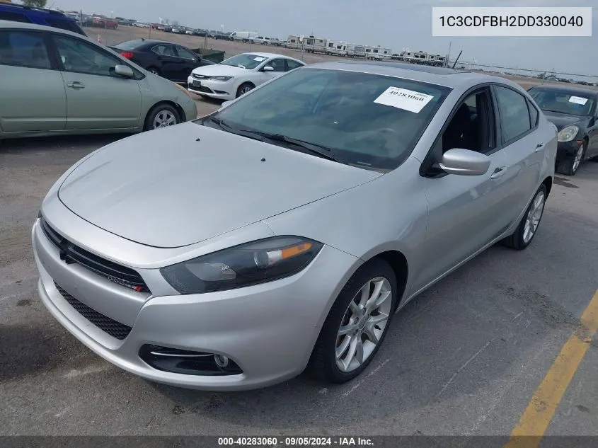 2013 Dodge Dart Sxt VIN: 1C3CDFBH2DD330040 Lot: 40283060