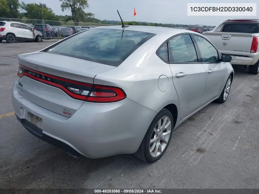 2013 Dodge Dart Sxt VIN: 1C3CDFBH2DD330040 Lot: 40283060