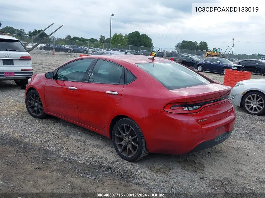 2013 Dodge Dart Limited/R/T VIN: 1C3CDFCAXDD133019 Lot: 40307715