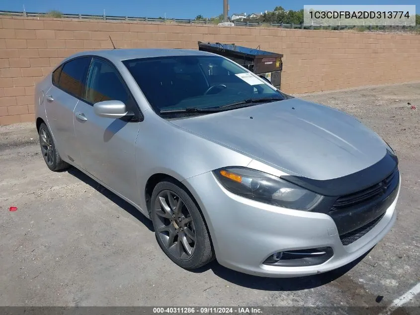 2013 Dodge Dart Sxt VIN: 1C3CDFBA2DD313774 Lot: 40311286