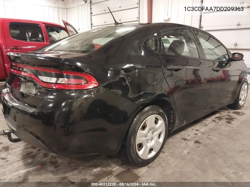 2013 Dodge Dart Se/Aero VIN: 1C3CDFAA7DD209363 Lot: 40312228