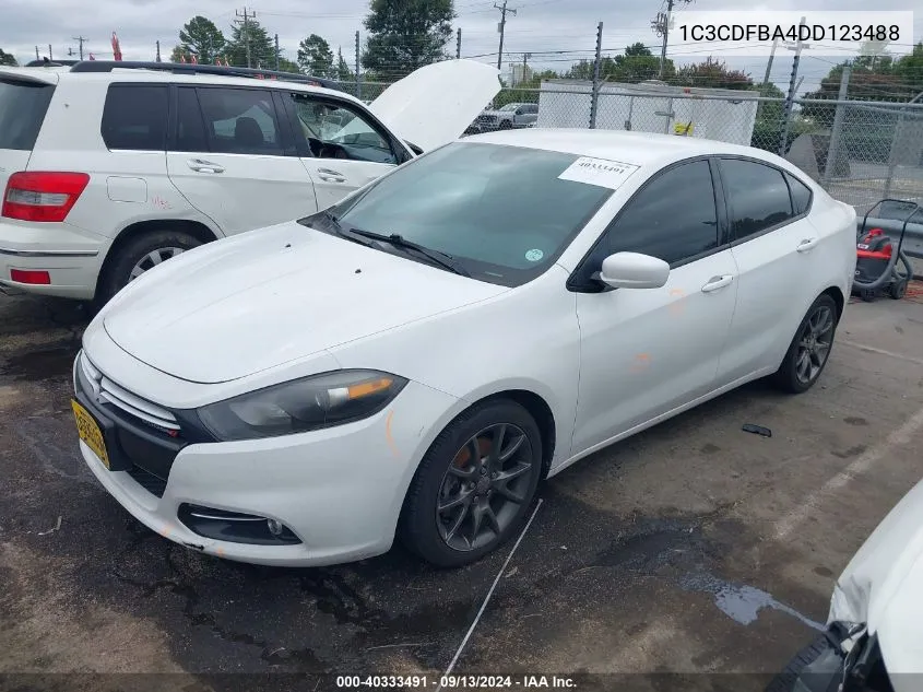 2013 Dodge Dart Rallye VIN: 1C3CDFBA4DD123488 Lot: 40333491