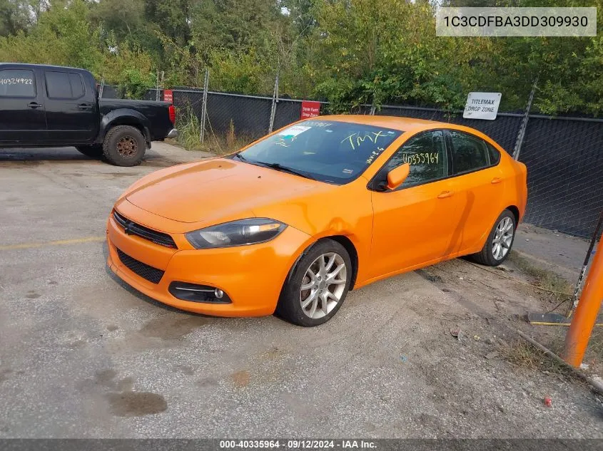 2013 Dodge Dart Sxt VIN: 1C3CDFBA3DD309930 Lot: 40335964