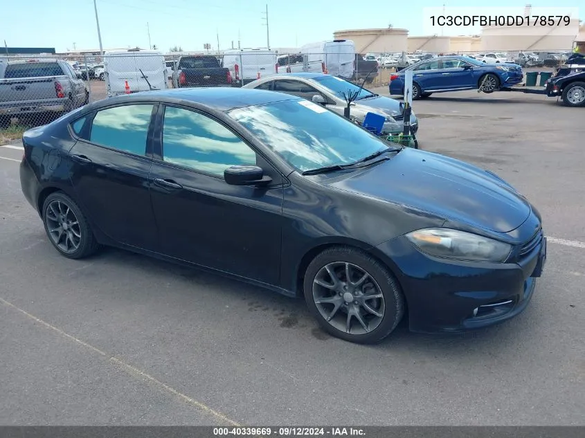 2013 Dodge Dart Rallye VIN: 1C3CDFBH0DD178579 Lot: 40339669