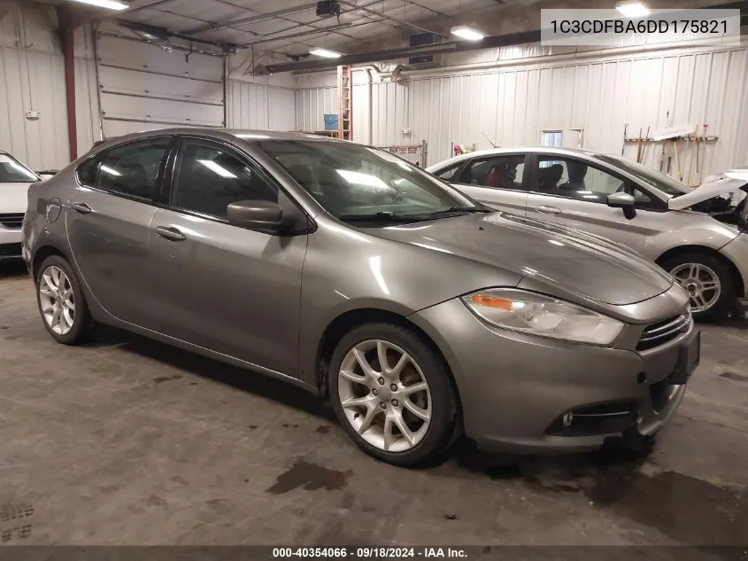 2013 Dodge Dart Rallye VIN: 1C3CDFBA6DD175821 Lot: 40354066