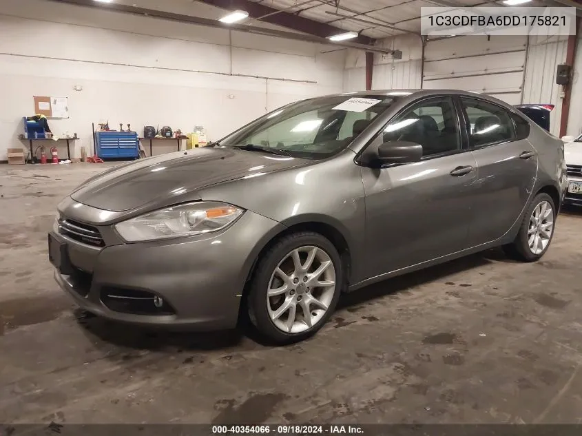 2013 Dodge Dart Rallye VIN: 1C3CDFBA6DD175821 Lot: 40354066