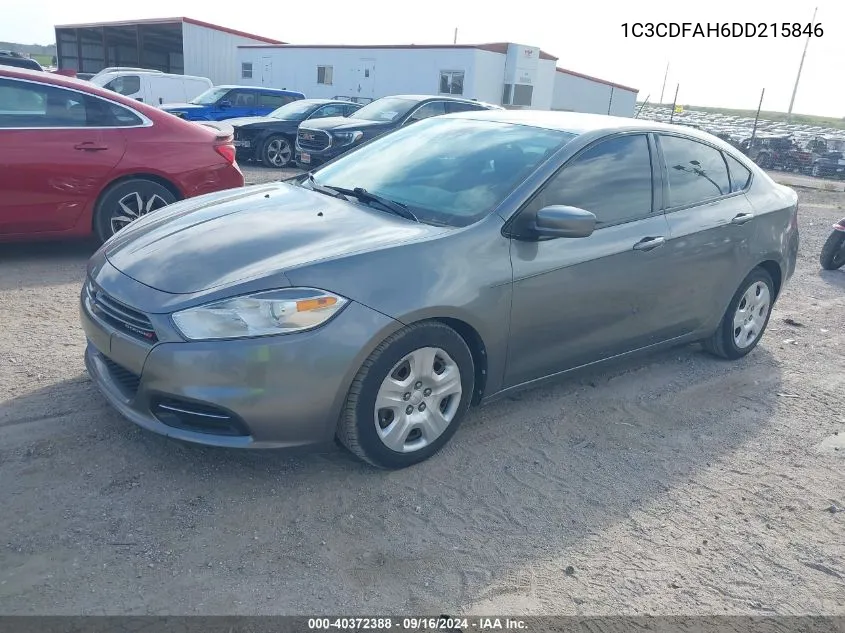 1C3CDFAH6DD215846 2013 Dodge Dart Aero