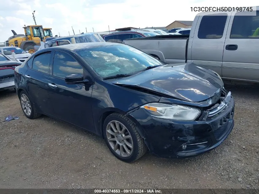 2013 Dodge Dart Limited VIN: 1C3CDFCH5DD198745 Lot: 40374553