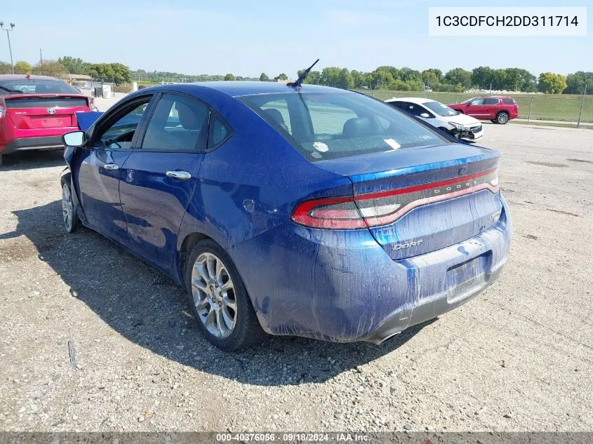 2013 Dodge Dart Limited/R/T VIN: 1C3CDFCH2DD311714 Lot: 40376056