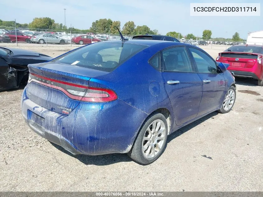 2013 Dodge Dart Limited/R/T VIN: 1C3CDFCH2DD311714 Lot: 40376056