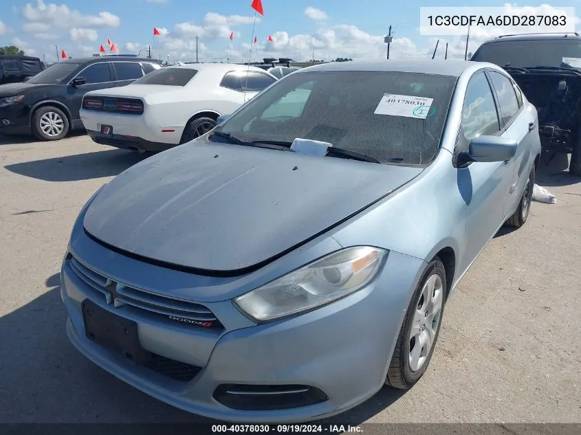 2013 Dodge Dart Se VIN: 1C3CDFAA6DD287083 Lot: 40378030