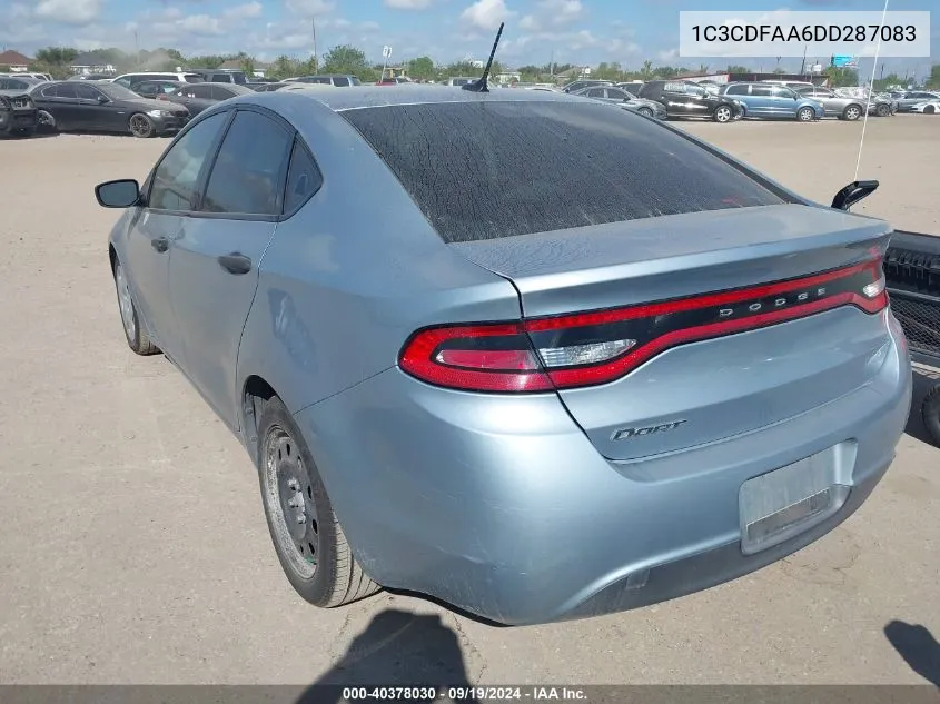 2013 Dodge Dart Se VIN: 1C3CDFAA6DD287083 Lot: 40378030