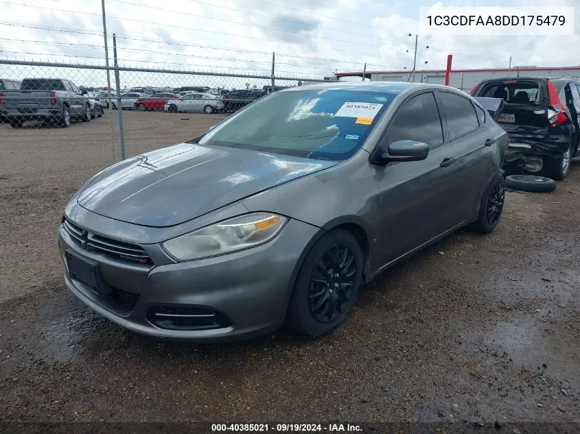 2013 Dodge Dart Se VIN: 1C3CDFAA8DD175479 Lot: 40385021