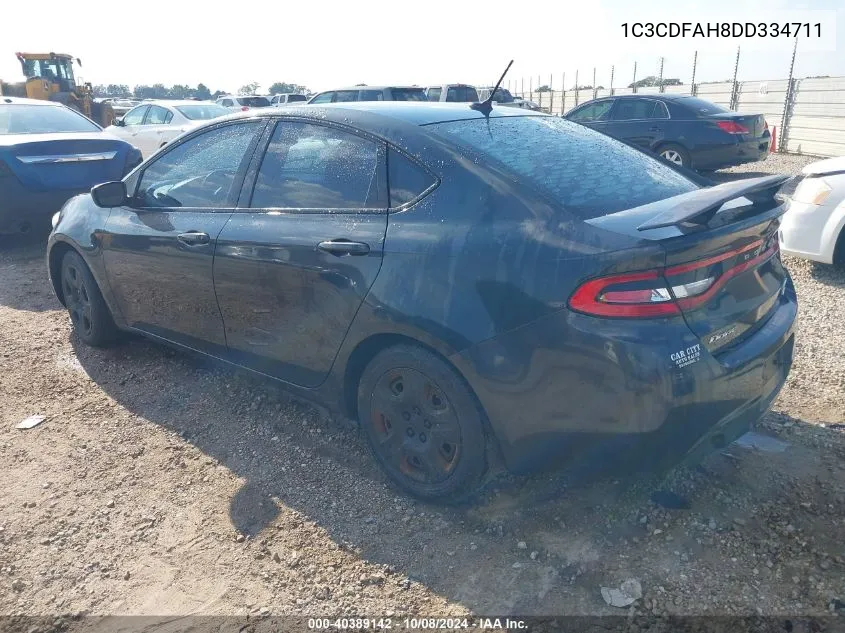 2013 Dodge Dart Aero VIN: 1C3CDFAH8DD334711 Lot: 40389142