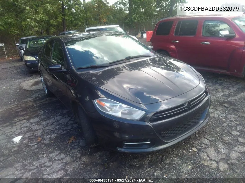 2013 Dodge Dart Sxt VIN: 1C3CDFBA2DD332079 Lot: 40455191