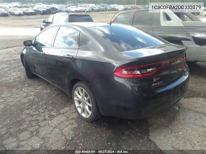 2013 Dodge Dart Sxt VIN: 1C3CDFBA2DD332079 Lot: 40455191