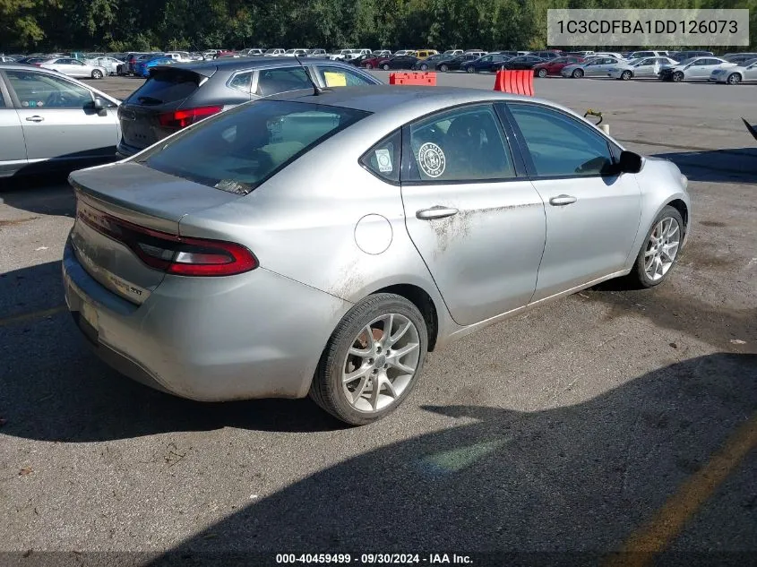 2013 Dodge Dart Sxt VIN: 1C3CDFBA1DD126073 Lot: 40459499