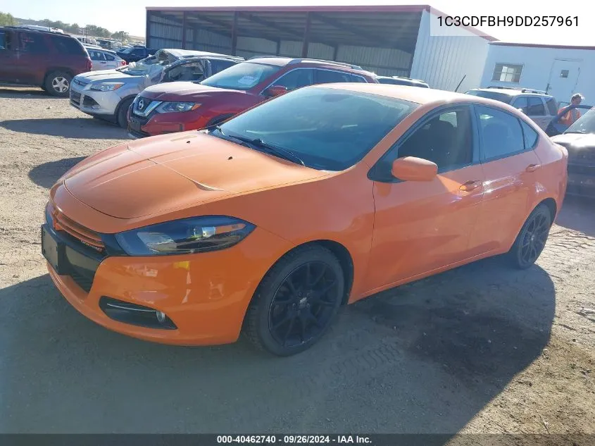 2013 Dodge Dart Rallye VIN: 1C3CDFBH9DD257961 Lot: 40462740