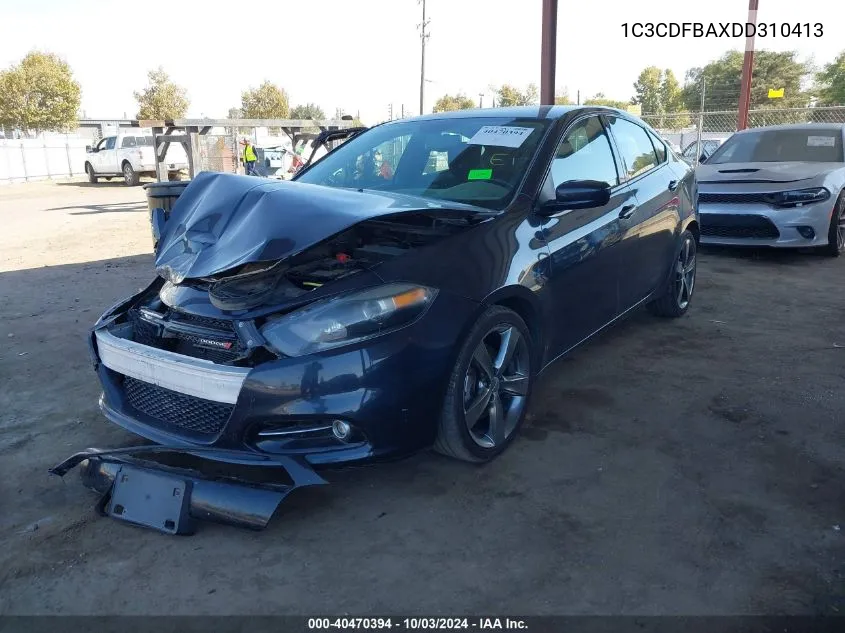 2013 Dodge Dart Sxt VIN: 1C3CDFBAXDD310413 Lot: 40470394