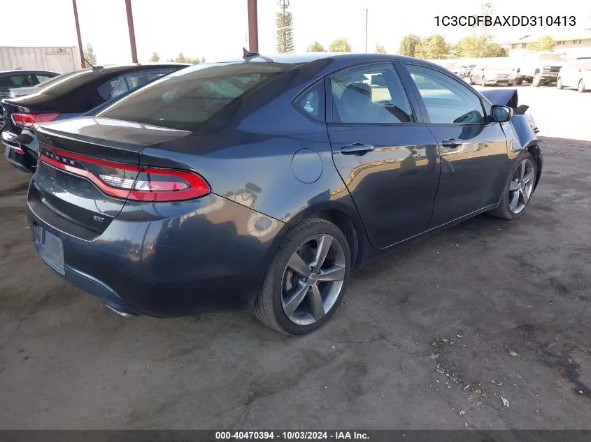 2013 Dodge Dart Sxt VIN: 1C3CDFBAXDD310413 Lot: 40470394