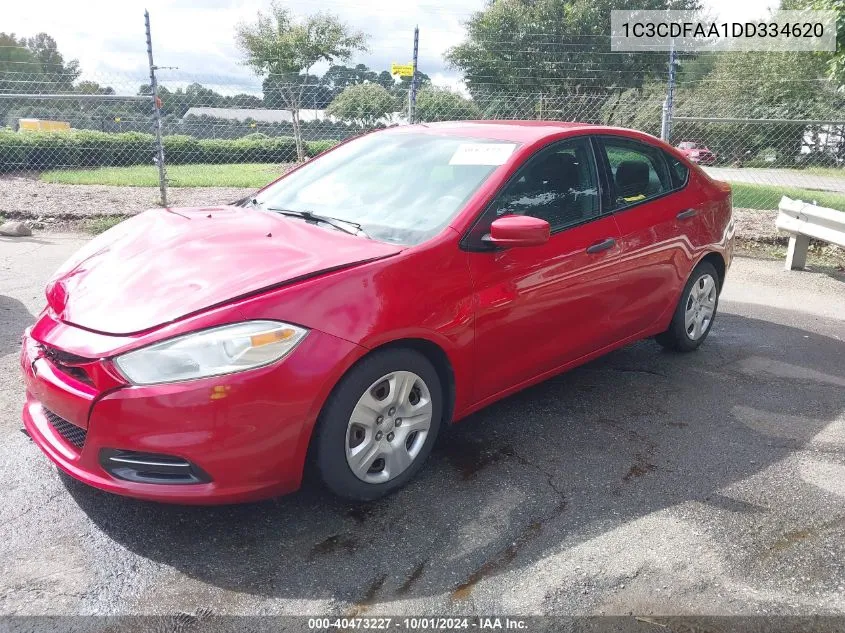 2013 Dodge Dart Se VIN: 1C3CDFAA1DD334620 Lot: 40473227